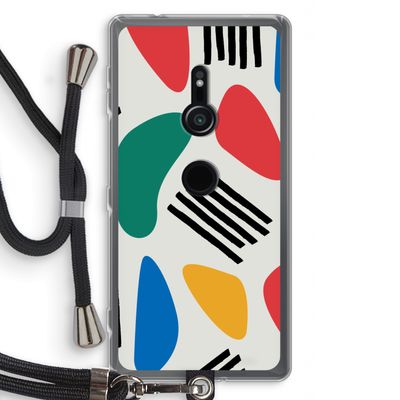 Illustratieve pop 1: Sony Xperia XZ2 Transparant Hoesje met koord