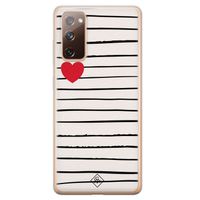 Samsung Galaxy S20 FE siliconen hoesje - Heart queen