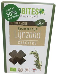 Biobites Lijnzaad Crackers Rozemarijn