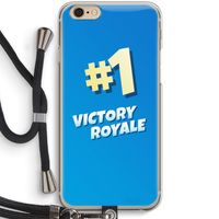 Victory Royale: iPhone 6 / 6S Transparant Hoesje met koord