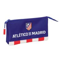 Pennenetui met 3 vakken Atlético Madrid Blauw Wit Rood 22 x 12 x 3 cm