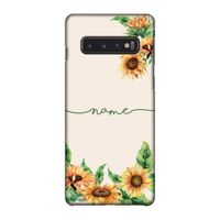 Zonnebloemen: Samsung Galaxy S10 4G Volledig Geprint Hoesje