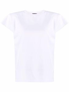 Magda Butrym t-shirt à épaules matelassées - Blanc