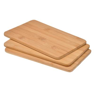 Snijplanken - 3x - 22 x 14 cm - bamboe hout - broodplanken Snijplanken - 3x - 22 x 14 cm - bamboe hout - broodplanken