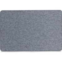 Zeller placemats van vilt - 4x - grijs - 45 x 30 cm - Rechthoekig - Borden onderleggers