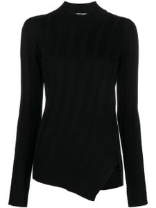 Stella McCartney pull à ourlet asymétrique - Noir