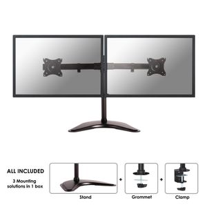 NeoMounts Flat Screen Desk mount (10-27 ) desk clamp/stand/grommet