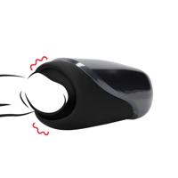 Loveline by Shots Vibrerende Masturbator Sleeve - Licoorzwart - thumbnail