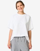 HEMA Dames T-shirt Luca Wit (wit)