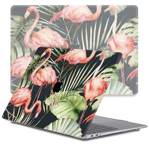 Lunso MacBook Pro 13 inch (2016-2019) cover hoes - case - Flamingo Jungle
