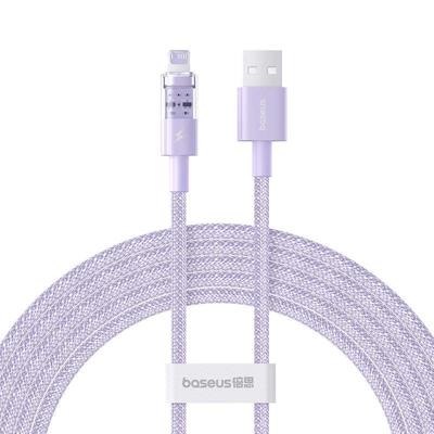 Baseus Gem USB naar IP 2.4A snellaadkabel 2 m Paars