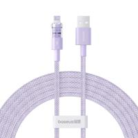 Baseus Gem USB naar IP 2.4A snellaadkabel 2 m Paars