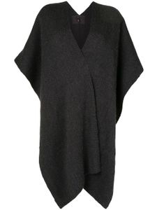 VOZ poncho court en maille - Gris