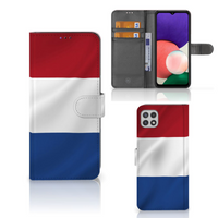 Samsung Galaxy A22 5G Bookstyle Case Nederlandse Vlag - thumbnail