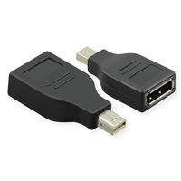 Value 12.99.3161 Adapter [1x Mini-DisplayPort stekker - 1x DisplayPort bus] Zwart