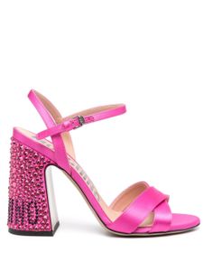 Moschino sandales à ornements en cristal 105 mm - Rose