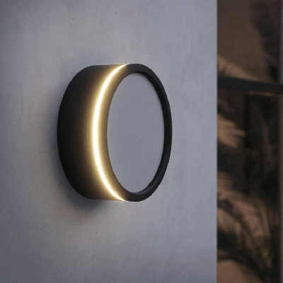Buitenlamp rond zwart Nordlux &apos;Ava Smart&apos; gevelverlichting led 9,5W 20 cm IP54