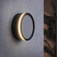 Buitenlamp rond zwart Nordlux &apos;Ava Smart&apos; gevelverlichting led 9,5W 20 cm IP54