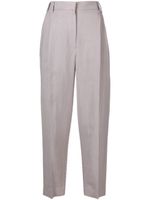 Brunello Cucinelli pantalon de tailleur à taille haute - Violet