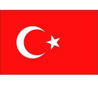 20x Vlag Turkije stickers 10 cm - thumbnail