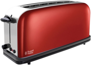 Russell Hobbs Flame Red broodrooster 2 snede(n) Rood, Roestvrijstaal