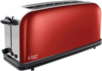 Russell Hobbs Flame Red broodrooster 2 snede(n) Rood, Roestvrijstaal - thumbnail