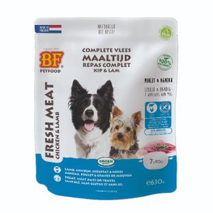 Biofood vleesvoeding Lam hondenvoer 7x90gr