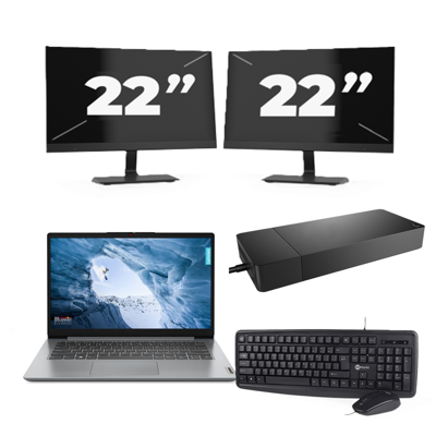 Lenovo ThinkPad L14 Gen 1 - Intel Core i5-10e Generatie - 14 inch - 16GB RAM - 256GB SSD - Windows 11 Home + 2x 22 inch Monitor Lenovo ThinkPad L14 Gen 1 - Intel Core i5-10e Generatie - 14 inch - 16GB RAM - 256GB SSD - Windows 11 Home + 2x 22 inch Monitor