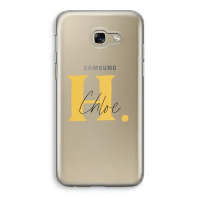 Amber Script: Samsung Galaxy A5 (2017) Transparant Hoesje