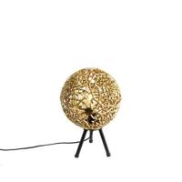 QAZQA Art deco tafellamp tripod goud - Maro - thumbnail