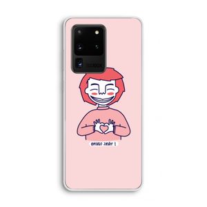 Hartje: Samsung Galaxy S20 Ultra Transparant Hoesje