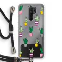 Sanseveria: Xiaomi Redmi 9 Transparant Hoesje met koord
