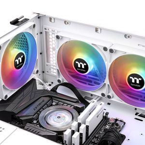 Thermaltake CL-F154-PL14SW-A PC-ventilator Wit, Transparant, RGB (b x h x d) 140 x 140 x 25 mm