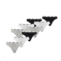 Puma 9-pack dames strings - wit/grijs/zwart - thumbnail