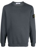 Stone Island Compass-logo cotton sweatshirt - Gris