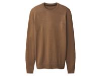 esmara Men Heren trui met merinowol (Bruin, L)