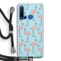 Anything Flamingoes: Huawei P20 Lite (2019) Transparant Hoesje met koord