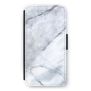 Witte marmer: iPhone 11 Flip Hoesje