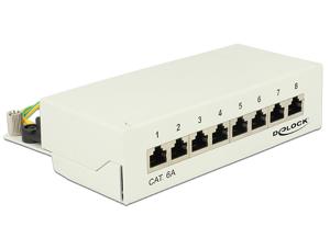 DeLOCK Desktop patchpaneel 8 Port Cat.6A patchpaneel