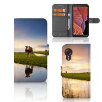 Samsung Galaxy Xcover 5 | Telefoonhoesje | Met pasjeshouder | Koe