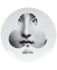 Fornasetti assiette "Tema e variazioni" - Blanc