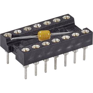 MPE Garry 001-3-016-3-B1STF-XT0 MPQ 16.3 STG B 100 nFU IC-fitting Rastermaat: 7.62 mm Aantal polen: 16 Precisiecontacten, Met condensator 1 stuk(s)