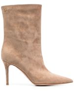 Gianvito Rossi bottines en daim 85 mm - Tons neutres - thumbnail