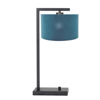 Steinhauer Stang tafellamp blauw metaal 51 cm hoog
