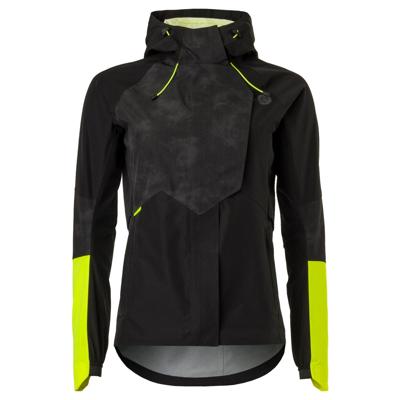 AGU Tech Regenjas Commuter Dames Hi-vis & Reflection - Zwart - XS - Waterdicht