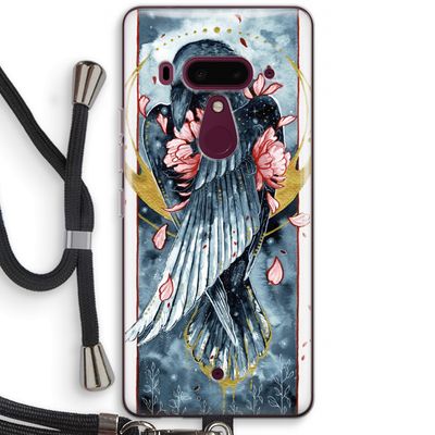 Golden Raven: HTC U12+ Transparant Hoesje met koord