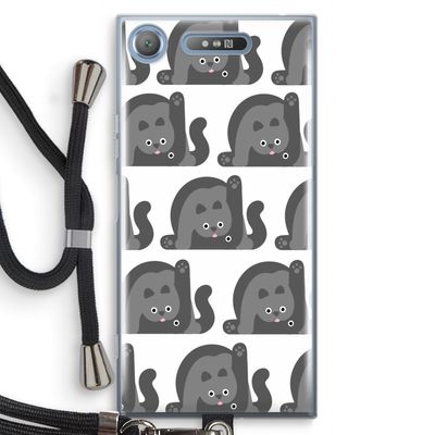 Cats: Sony Xperia XZ1 Transparant Hoesje met koord