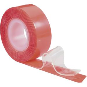 TOOLCRAFT 886516 Dubbelzijdige tape Rood (l x b) 1.5 m x 19 mm 1 stuk(s)