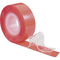 TOOLCRAFT 886516 Dubbelzijdige tape Rood (l x b) 1.5 m x 19 mm 1 stuk(s)