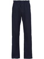 Prada pantalon de jogging à taille élastiquée - Bleu